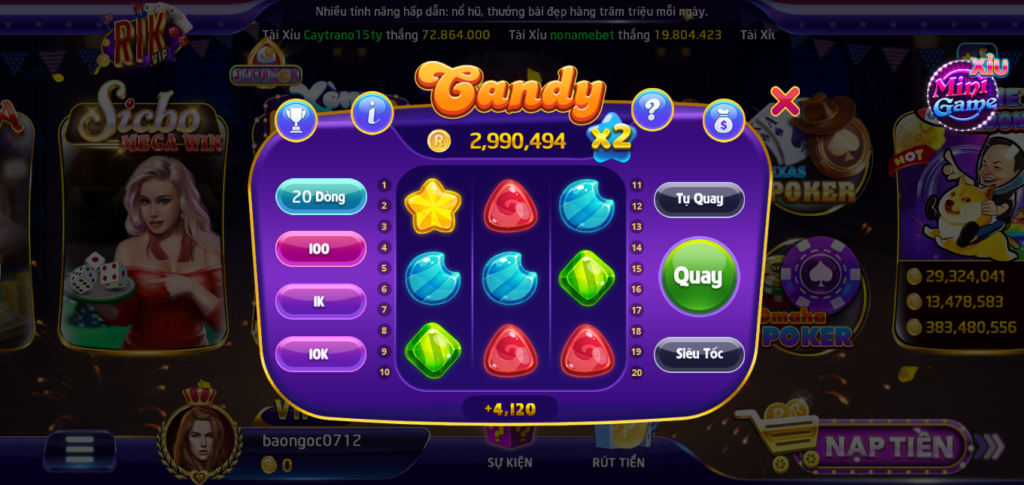 Trò chơi mini Candy