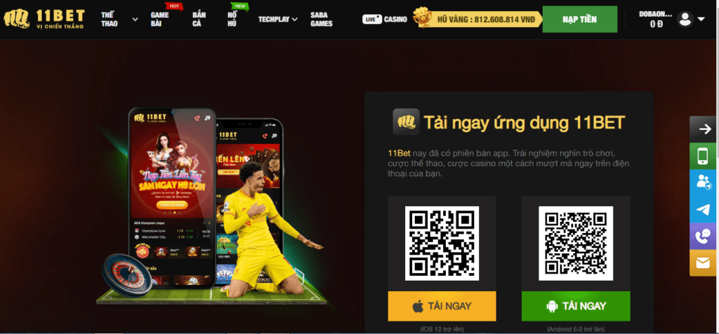 Hướng dẫn tải App 11bet