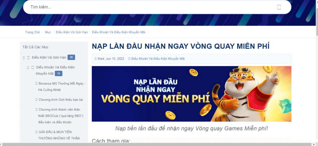 Nạp lần đầu nhận ngay vòng quay miễn phí