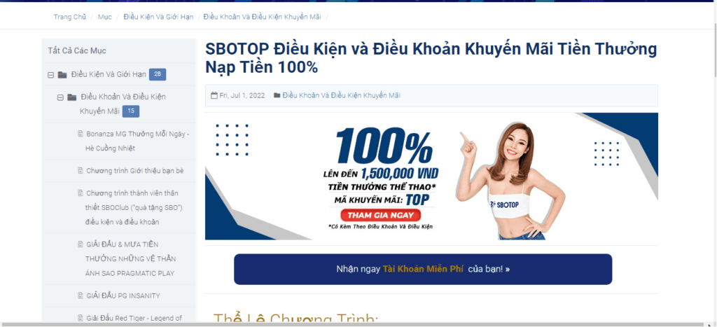 100% Tiền Thưởng Khi Nạp Tiền Thể Thao lên đến 1.500.000 VNĐ